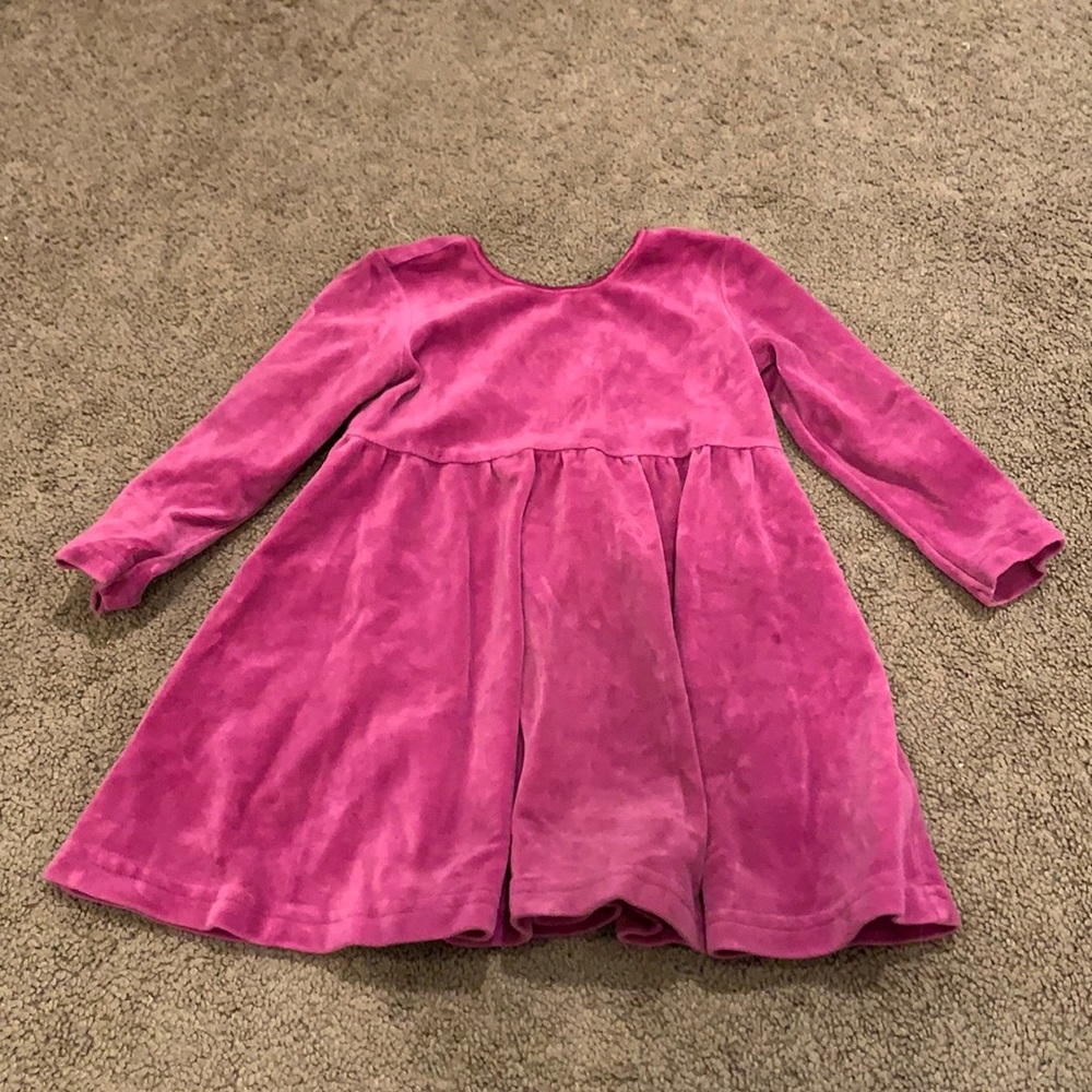 Purple velvet Hanna Andersson skater dress size 2T